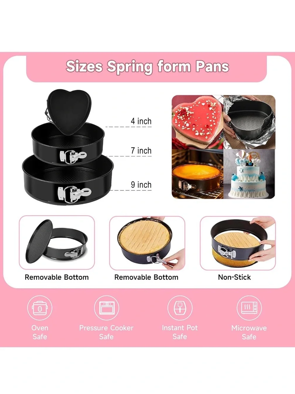 Cake Decorating Kit - Cake Turntable for Decorating with Baking Springform Pans